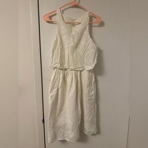 GAP White Halter Sundress for Wedding Guest